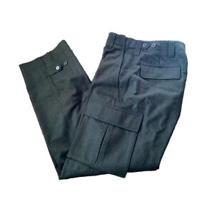 RALPH LAUREN COLLECTION GREEN 100% WOOL CARGO  PANTS SZ 6